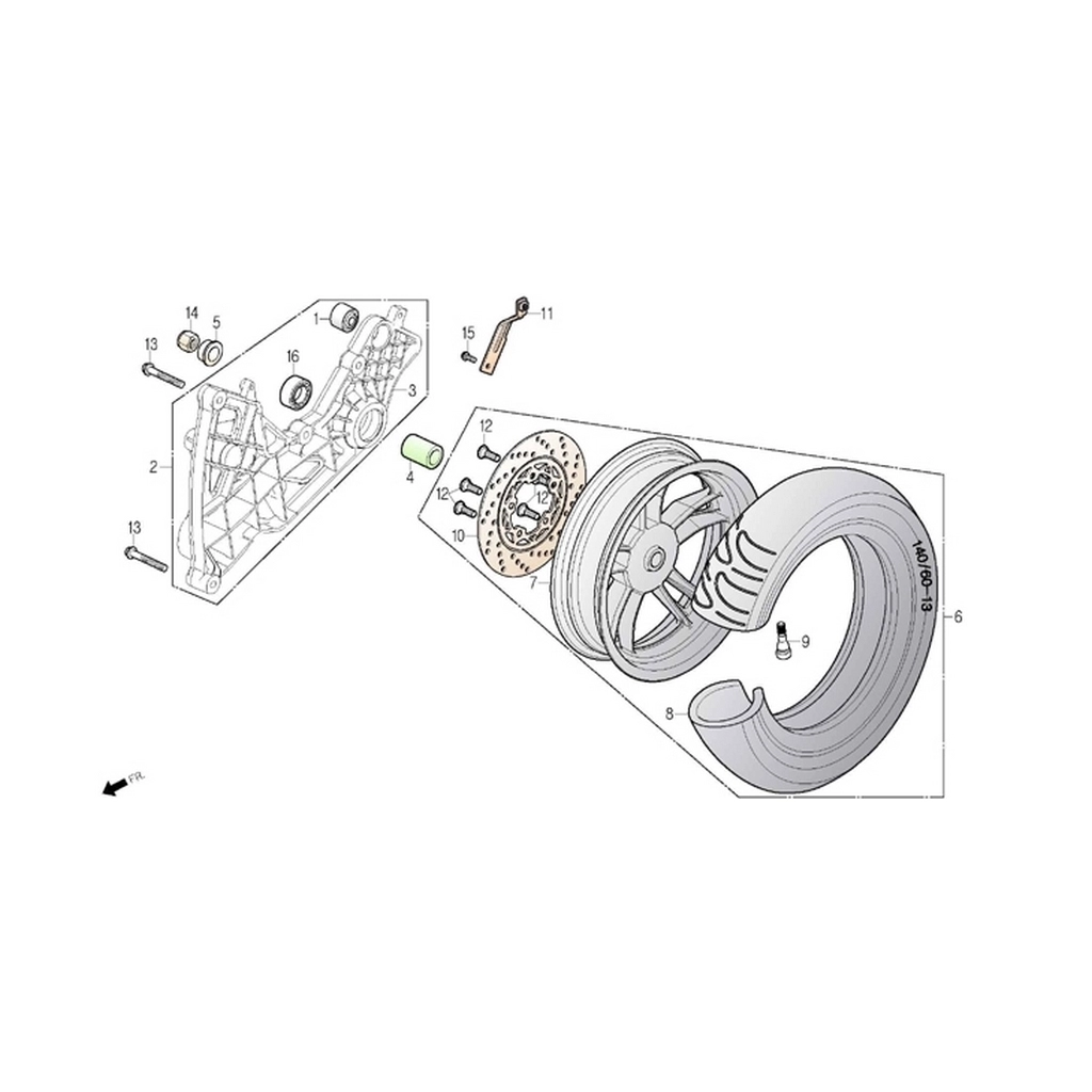 DAELIM SV250 (DL250-S3) ARKA BAGLANTI SUSPANSIYON #DL250-S3 F1203